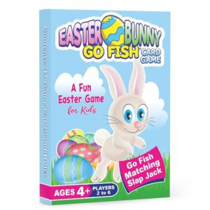 Arizona GameCo Easter Bunny Go Fish Card Game | Kids Ages 4-9 | Play 3 Fun Games Including Go Fish, Slap Jack & Old Maid Using 1 Deck | an Ideal Easter Gift or Use as Basket...
