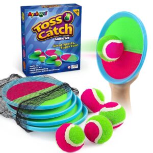 Ayeboovi Toss and Catch Ball Game Outdoor Toys for Kids Games Beach Pool Toys Outdoor Yard Games for 3 4 5 6 7 8+ Year Old Boys Girls Birthday Valentine's Day Gift Easter Basket...