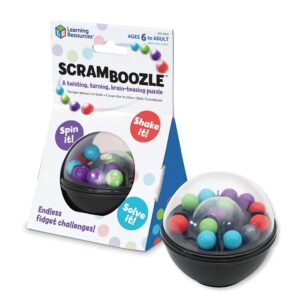 Learning Resources Scramboozle Puzzle Ball - 3D Brain Teasers and Puzzle Games for Kids and Adults, Puzzle Sort Ball Game, Easter Basket Stuffers For Teens, Ages 6+