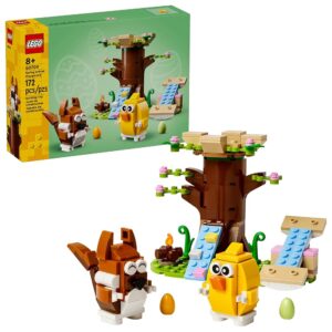 LEGO Spring Animal Playground Building Toy - Pretend Play Set with Squirrel and Bird Figure for Boys and Girls, Ages 8+ - Easter Basket Gift for Kids - 40709