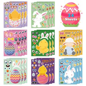 OHOME Easter Stickers - Easter Basket Stuffers for Kids - DIY Happy Easter Egg Bunny Sticker Easter Crafts Stickers,Kids Easter Gifts Decor Treats Games Toys Activities Party...