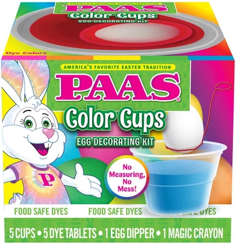 PAAS Color Cups Egg Decorating Kit - America's Favorite Easter Tradition
