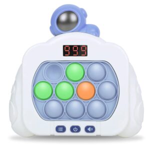 Quick Push Pop Fidget Toys for Kids & Adults, 12 Game Modes Upgraded Light Up Fast Push Bubble Handheld Toy, Stress Relief & Party Favors, Christmas & Birthday Gifts for 3-12...