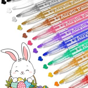 Ufoabpar Easter Egg Decorating kit Acrylic Paint Markers Pens Pumpkin Halloween Decorations Indoor Crafts for Kids